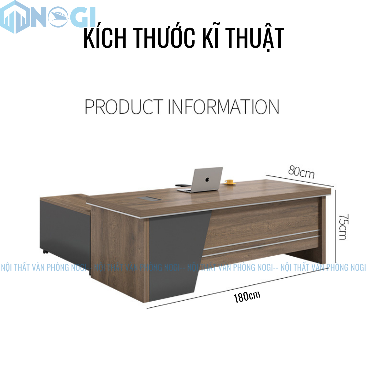 Kích thước bàn giám đốc Ngô Gia